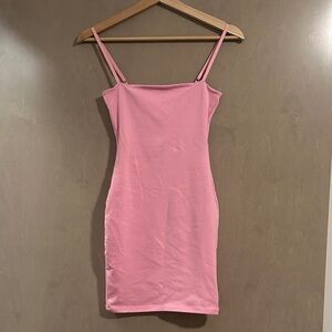 Zara  Pink Spaghetti Strap Mini Dress